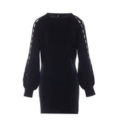 DRESS WITH EMBROIDERED CUT-OUTS