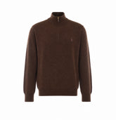 MAGLIA HALF ZIP CON LOGO POLO