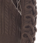 CARDIGAN CON INTRECCI