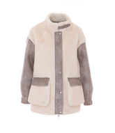REVERSIBLE BARN FAUX FUR JACKET