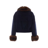 GIACCA CON FINITURA IN FAUX FUR