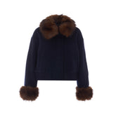 GIACCA CON FINITURA IN FAUX FUR