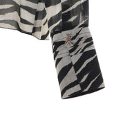 ZEBRA PRINT TRASPARENT SHIRT