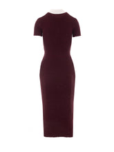 TEXTURED KNIT MIDI DRESS