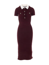 TEXTURED KNIT MIDI DRESS