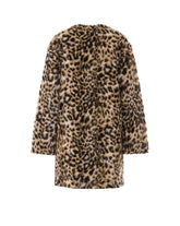 CAPPOTTO IN FAUX FUR LEOPARDATO
