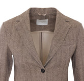 SLIM-FIT JACKET HERRINGBONE LIGHT FLEECE