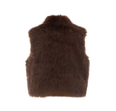 REVERSIBLE FAUX FUR VEST