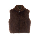 REVERSIBLE FAUX FUR VEST