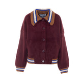 KAMORE CARDIGAN CON COLLETTO DECORATO