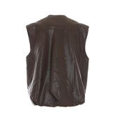 GILET IN FAUX LEATHER