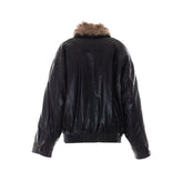 BLOUSON IN FAUX LEATHER