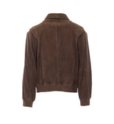 SUEDE LEATHER BLOUSON JACKET