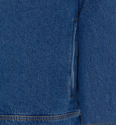 GIACCA IN DENIM CON COLLETTO INTRECCIATO