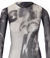 THE SMOKING WOMEN PRINT LONG DRESS