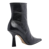 CROCO PRINT LEATHER PUMP BOOTIES