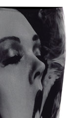GONNA LUNGA CON STAMPA SMOKING WOMAN