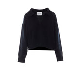 RELAXED FIT POLO SWEATER