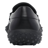 MIU MIU LOGO LEATHER LOAFERS