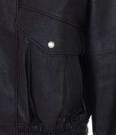 BOMBER IN FAUX LEATHER