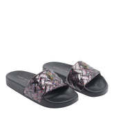MEENA EAGLE GLITTER SLIDE SANDALS