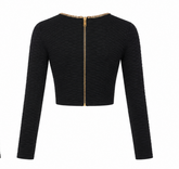SNAKE PATTERN KNITTED TOP