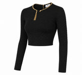SNAKE PATTERN KNITTED TOP