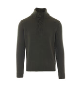 HIGH NECK SWEATER WITH BUTTONS