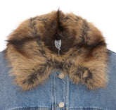 GILET IN DENIM CON DETTAGLI TEDDY