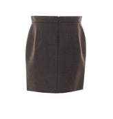 ACINOSO SHORT FELTED WOOL SKIRT