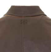 SINGLE-BREASTED OVERCOAT IN DOUBLE WOOL AND MUTTON