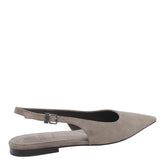 SUEDE FLAT SLINGBACK