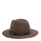 FEDORA IN FELTRO CON MONILE E BANDA IN PELLE