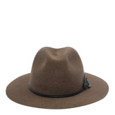 FEDORA IN FELTRO CON MONILE E BANDA IN PELLE