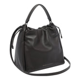 BORSA IN PELLE CON LOGO