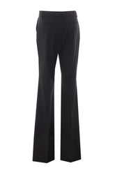 HANGAR PANTALONE FLARE IN PURA LANA NATURAL STRETCH