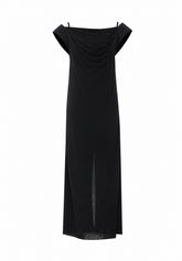 LONG DRESS WITH INTRECCIATO DETAIL