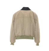GIACCA IN NYLON SATIN CON COLLETTO INTRECCIATO
