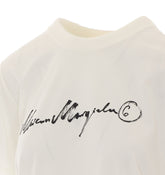 OVERDYED T-SHIRT WITH CALLIGRAPHIC PRINT