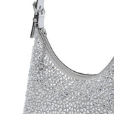 RHINESTONES POUCH WITH CHARM LOGO