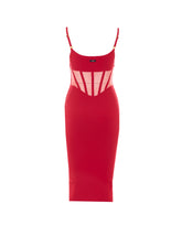 BUSTIER KNITTED DRESS