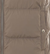 PADDED VEST WITH PACKABLE HOOD