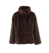 CURLY EFFECT SHORT JACKET