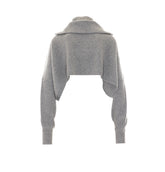 RIVE OVER CROPPED WOOL AND CASHMERE SHIRT