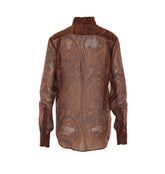 PAISLEY PRINT SILK SHIRT