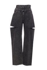 JEANS IN DENIM CUT-OUT
