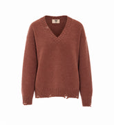 MAGLIA CON SCOLLO A V TINA