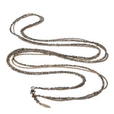 HEMATITE AND STERLING WRAP BRACELET