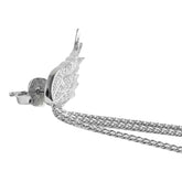 ROCK FEATHER CHAIN EARRINGS
