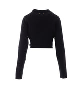 CROPPED KNOT SWEATER